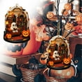 thumbnail image 6 of Vrorvz Halloween Decorations Ghost Pendant Cute Reading Corner Acrylic Board for Spooky Home Decor with Lanterns and Pets Suit Halloween Lovers and Collectors 3.9in Multicolor, 6 of 6