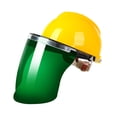 thumbnail image 2 of S SERENABLE Welding Cap Large View Heat Resistant Professional Aluminum Bracket PC Lens Face Green, 2 of 9