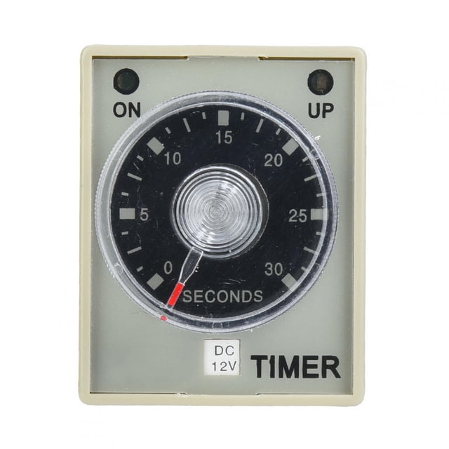 8 Pins DC12V DC24V AC110V AC220V 30s Delay Range Timer Switch Time Relay For Industrial Automation System DIY PLC Mechanical Equipment To Delay Component