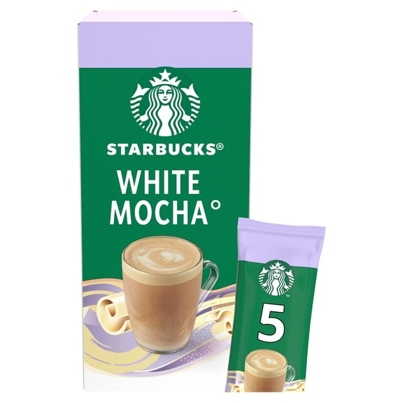 Starbucks White Mocha Instant Coffee Sachets 5x24g, Imported from Britain