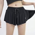 thumbnail image 5 of Pantalones cortos 2 en 1 fluidos para correr para mujer Gimnasio Yoga Atlético Mujer Entrenamiento Biker Spandex Lounge Sweat Falda Verano XL TUNC Sencillez, 5 of 5