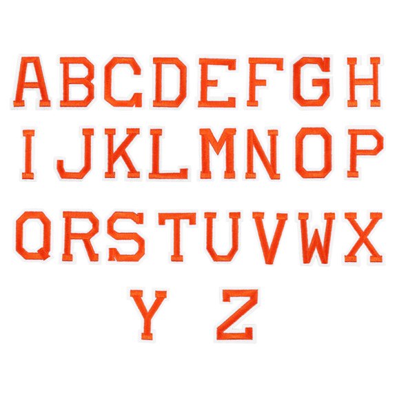 WHAMVOX 2 Sets/52pcs Letter Cloth Sticker English Letters Patch
