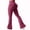 Deep Red, variant on Flare Leggings with Pockets for Women Scrunch Workout Leggings Butt Lifting Gym Yoga Pants