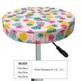 thumbnail image 4 of Haiem Pineapple And Leaves Cushion Round Bar Chair Seat Cover Bar Chair Cushion Covers Elastic Washable Bar Chair Cover,Protects from Scratches and Stains-12 inch, 4 of 7