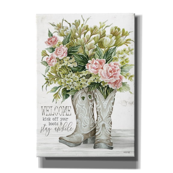 Epic Graffiti 'Kick Off Cowboy Boots' by Cindy Jacobs, Canvas Wall Art, 18"x26"
