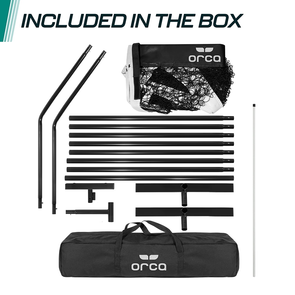 22 ft. Full Court Pickleball Net Meets USAPA Regulations with 2-in White Top Tape and Travel Bag Included Perfect for Indoor and Outdoor Games by Orca