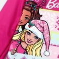 thumbnail image 2 of Barbie Toddler Girls Christmas Dress Hot Pink Bohemian Ruffle Hem Long Sleeves Outfits Ugly Sweatshirt Sizes 2-6, 2 of 8