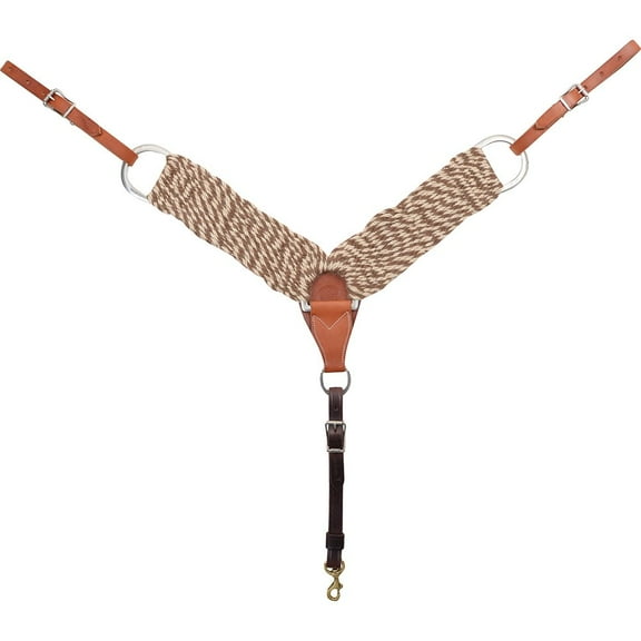 Martin Saddlery 3-inch Mohair-Alpaca Fiber Breastcollar, Natural