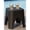 Black, variant on Lagoon Mallorca Stackable Rattan Top Side Table/Ottoman Set of 2