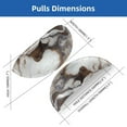 thumbnail image 2 of HemaKayy 6 Pack 3.5" Decorative Cabinet Knobs - Elegant ABS Glass Cup Handles for Home Furniture Decor - Dresser Drawer Door Pulls - Perfect for Kitchen Bedroom - Unique Marble Texture, 2 of 7