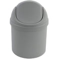 thumbnail image 1 of Mini bote de basura de plástico con tapa abatible, 0,7 galones (rosa) Ormromra WMZL-208-1, 1 of 7