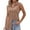 Khaki, variant on Htigea Women's Denim Tank Top V Neck Button Down Collared Sleeveless Shirts Casual Blouse Tops Today Sales Army Green,S