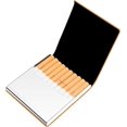 thumbnail image 3 of GHSDFBB Padike Cigarette Case, Cigarette Case Leather & Stainless Steel Multi Case. (Apricot), 3 of 7