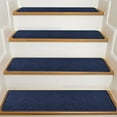 thumbnail image 2 of Bxaolu Stair Treads Carpet Non-Slip Indoor Wood Stair Treads Rugs Anti Moving Modern Stair Runners Safety for Dogs, 8" X 30", Navy, 2 of 9