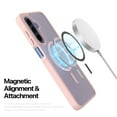 thumbnail image 4 of Ebizware for Samsung Galaxy A17 5G Case Shockproof Magnetic Protective Cell Phone Case for Galaxy A17 5G, Compatible with MagSafe Military Grade Drop Protection Rugged Slim TPU Cover - Pink, 4 of 10