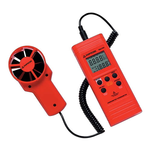 Amprobe TMA10A HVAC R Anemometer Thermometer with Flexible Precision Vane and RS232... by