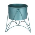 thumbnail image 1 of Maceta para plantas con soporte Maceta de metal dorado con soporte, 1 of 8