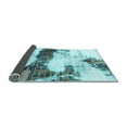 thumbnail image 2 of Ahgly Company Indoor Square Abstract Light Blue Modern Area Rugs, 3' Square, 2 of 4
