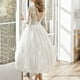 thumbnail image 5 of Moda mujer elegante sexy casual manga larga delgado color sólido vestido de novia falda vestido Pompotops qwe12548, 5 of 7