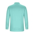 thumbnail image 6 of Wyobmus Men's 1/4 zip Sweatshirts Long Sleeve Winter Warm Tops Casual Loose-Fitting Semi Mock Neck Sweatshirts with Pocket Mint Green, 6 of 6