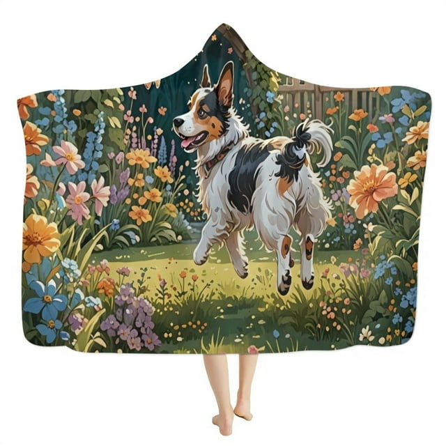 cpengpj Custom Photo Personalized Hooded Fleece Blanket, Soft Flannel Travel Wrap, L Size 200x150cm