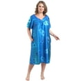 thumbnail image 5 of FEREMO Nightgowns for Women Plus size Short Sleeve House Dress with Pockets, 5 of 5