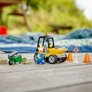 LEGO City Roadwork Truck 60284 Building Toy; Cool Roadworks Construction Set for Kids (58 Pieces)