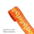 thumbnail image 2 of Miwamany Fall Decor, Candy Corn Wired Ribbon 2.5 in x 179.9 in, Thanksgiving Wreath Bow Craft for Gift Wrapping Home Decor DIY Roll, 2 of 6
