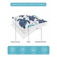 thumbnail image 4 of Quilt King Size Bedding Set, Teal Sea Turtle Coastal Reversible Summer Quilt 3 Pieces, Classic Ocean Waves Turquoise Lightweight Bedspreads Coverlets with 2 Pillow Shams for All Seasons, 4 of 5