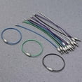 thumbnail image 3 of GOOHOCHY 15Pack Steel Ring Keychain Wire Chain Keychain Heavy Duty for Luggage Tags 15.5x0.3x0.1in Stainless, 3 of 8