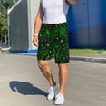 thumbnail image 7 of Bixox Men's Green Bright Web with Spiders printed lightweight casual shorts, soft sleep shorts with pockets., 7 of 7