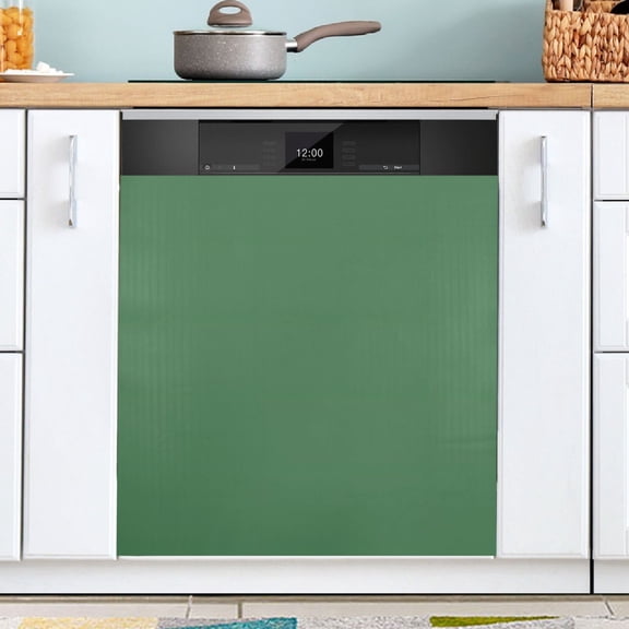Ryvnso Army Green Dishwasher Magnetic Refrigerator Magnet Cover Kitchen Home Decorative 23"x26"