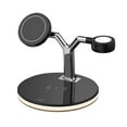 thumbnail image 1 of Phone Charging Station Wireless LED Phone Charger Type-C  Watch Earphone Charger  Black, 1 of 10