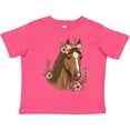 thumbnail image 3 of Inktastic Horse Girl Flowered Cute Girls Toddler T-Shirt, 3 of 5