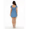 thumbnail image 5 of New Spring/Summer Denim Dress with Hollowed-out Chest, Tie-up, and Puff Sleeves, 5 of 5