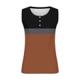 thumbnail image 3 of JGGSPWM Plus Size Tank Tops for Women Summer Sleeveless Henley Casual Button Down Tunics T Shirts Black 4XL, 3 of 4