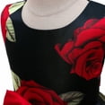 thumbnail image 5 of Girls Kids Rose Floral Dress Toddler Flower Wedding Birthday Pageant Skirt, 5 of 7