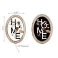 thumbnail image 2 of Oval Wooden Home Wall Sign - Set of 2, 2 of 4