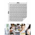thumbnail image 4 of White Black Striped Cloth Napkins Set of 6 Reusable Dinner Napkins, Abstract Modern Art Irregular Stripe Cocktail Napkin Washable Table Napkins for Wedding/Holiday Party/Baby Shower 20"x20", 4 of 7