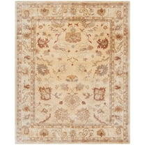 SAFAVIEH Bergama Bradford Oriental Wool Area Rug, Taupe/Ivory, 8' x 10'