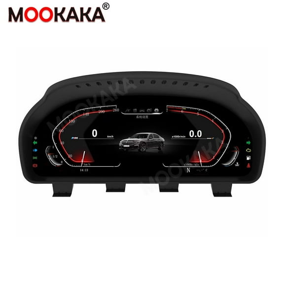 MOOKAKA Digital Dashboard Instrument Cluster for BMW 5 series GT/F07/F10/F11 2009-2016 LCD Screen Virtual Cockpit Speedometer Upgrade Universal Fit Car Accessory with Linux OS