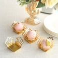 Efavormart 50 Pack Mini Metallic Gold Crown Truffle Cup Dessert Liners ...