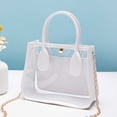 thumbnail image 2 of Transparent Fashion Tote Bag Versatile Shoulder Handbag For Shopping Gym And Travel, 2 of 3