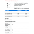 thumbnail image 2 of Fuel Pump Assembly 1 - Compatible with 2003 GMC Savana 1500 - Autopart Premium, 2 of 2