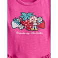 thumbnail image 2 of Strawberry Shortcake Graphic Tiered Dress with Embroidered Applique and Short Sleeves, Sizes 4-12, 2 of 3