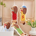 thumbnail image 6 of Cute Dachshund Dog Hand Towel, 4pcs Hangable Hand Towel, Quick Drying Coral Velvet Face Towels, Water Absorption Hanging Animal Towel for Kitchen Bathroom, 6 of 7