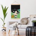 thumbnail image 6 of The Powerpuff Girls Wooden Shaft Hanging Poster Home Decor Poster Wall Art Painting For Living Room Bedroom 12"X18", 6 of 7