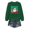 thumbnail image 6 of Fiaer Christmas T Shirts for Women Cute Graphic Merry Xmas Tshirts Plus Size Long Sleeve Loose Fit Casual Crew Neck Trendy Comfort Tops Green1 S, 6 of 6