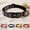 Black, variant on Pet Artist Ethnic Style Personlized Nylon Dog Collar Pet Name ID Metal Buckle Engraved Free Adjustable for Small Dogs,Red,S