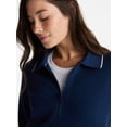 thumbnail image 6 of Avia Women's and Women's Plus Zip Front Pique Knit Jacket, Sizes XS-4X, 6 of 7